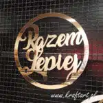 Koło z napisem Razem lepiej ❤️ | Miłosna dekoracja z efektem WOW - obrazek 2