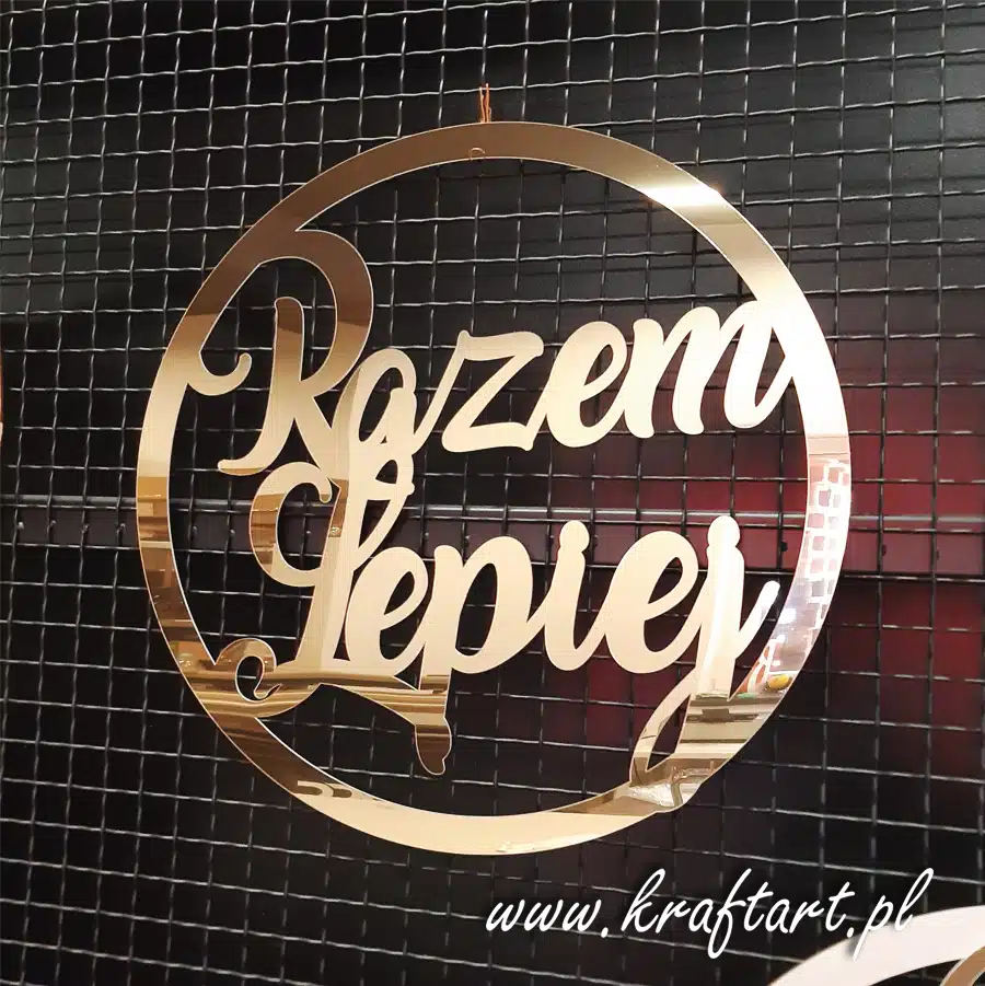 koło ozdonme razem lepiej Koło z napisem Razem lepiej ❤️ | Miłosna dekoracja z efektem WOW - obrazek 1