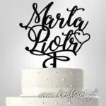 Topper na tort weselny z imionami ❤️ Personalizowany