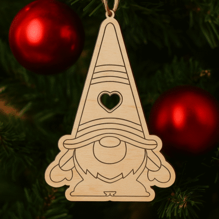 Kartka świąteczna z drewna z grawerem